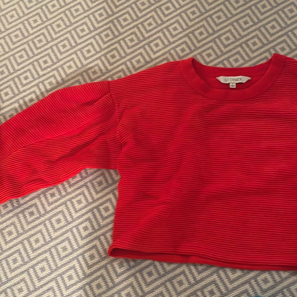 Cropped Intermix Sweater - Picture 3 of 4